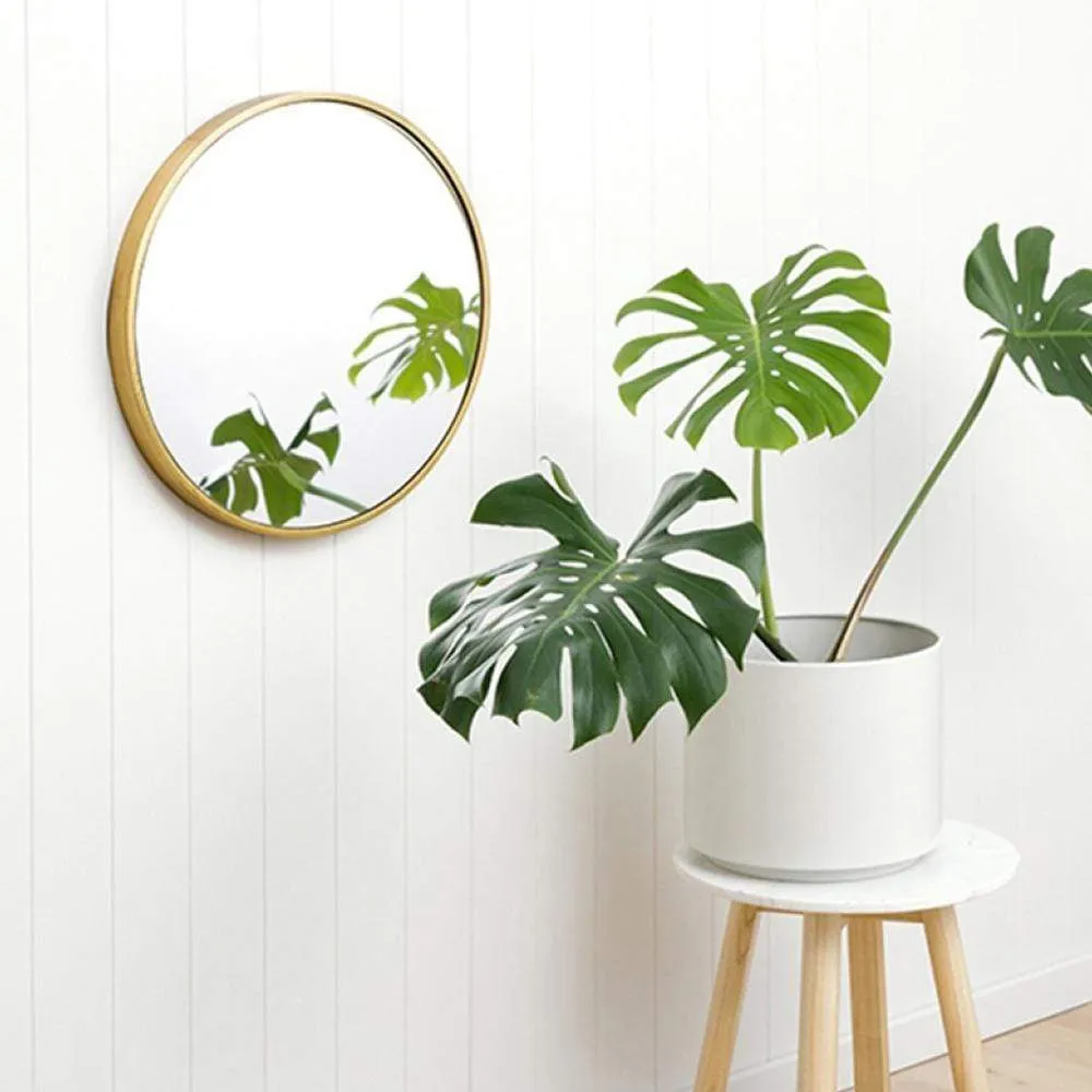 Bella Round Wall Mirror Brass 50CM