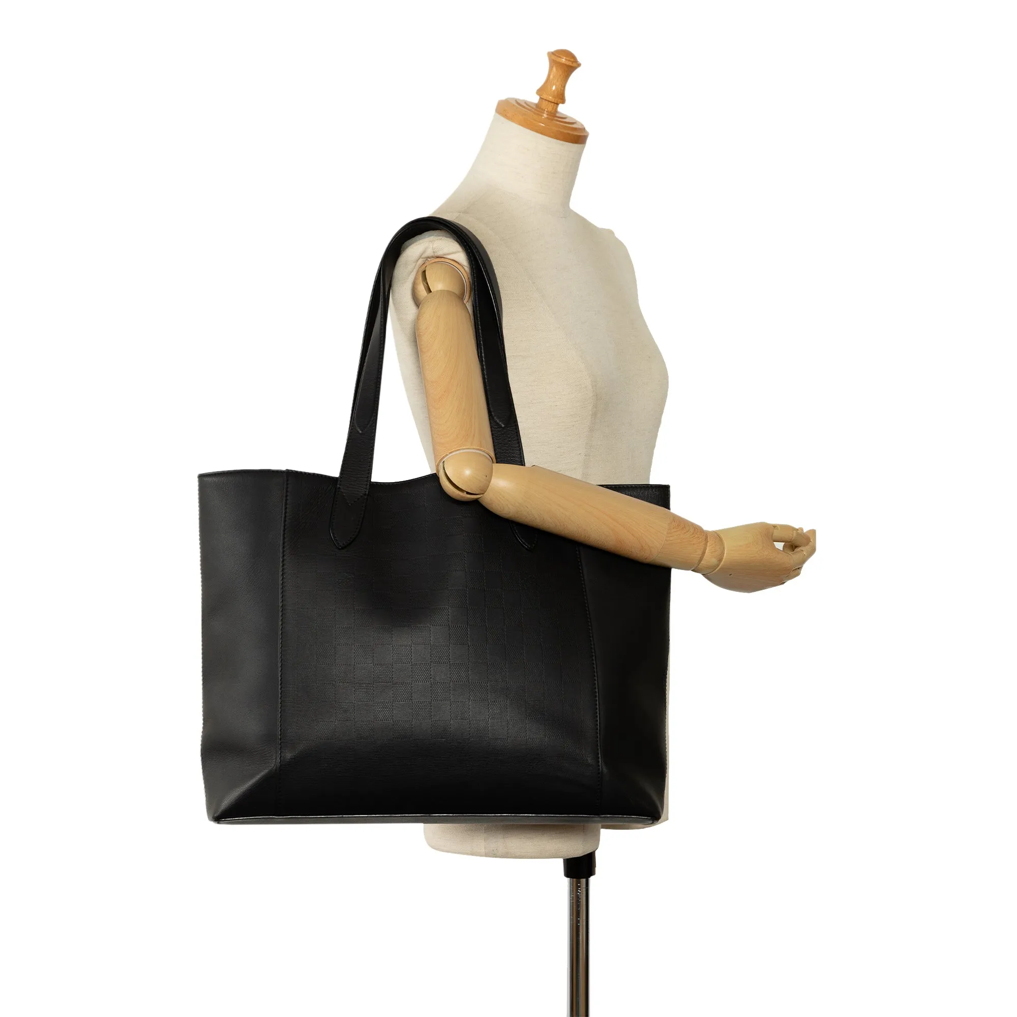 Black Louis Vuitton Damier Infini Cabas Voyage Tote Bag