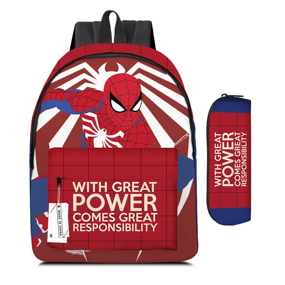 Cartoon printed backpack two-piece set AB2133