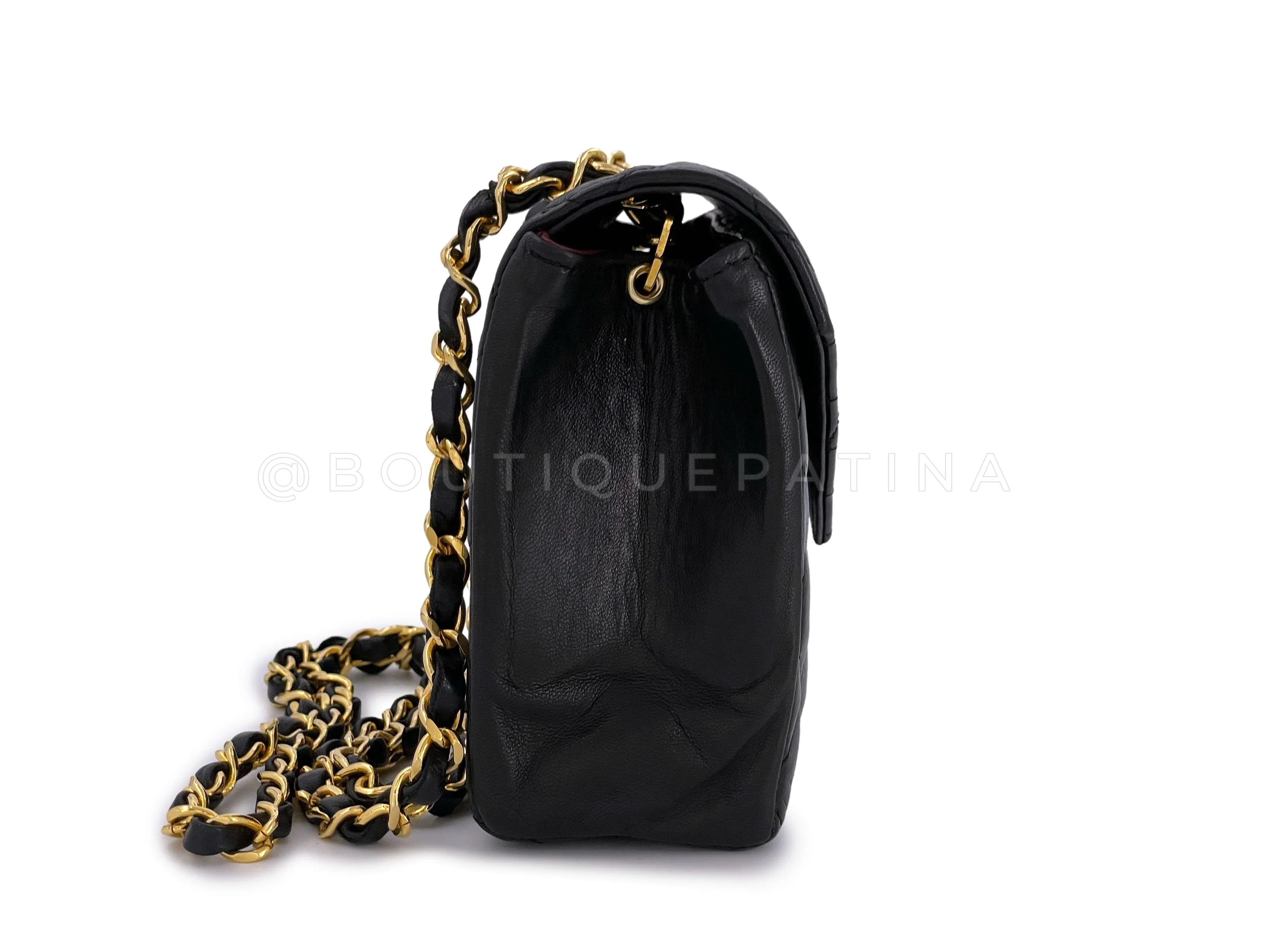 Chanel 1988 Vintage Black Giant CC Mini Envelope Flap Bag 24k GHW