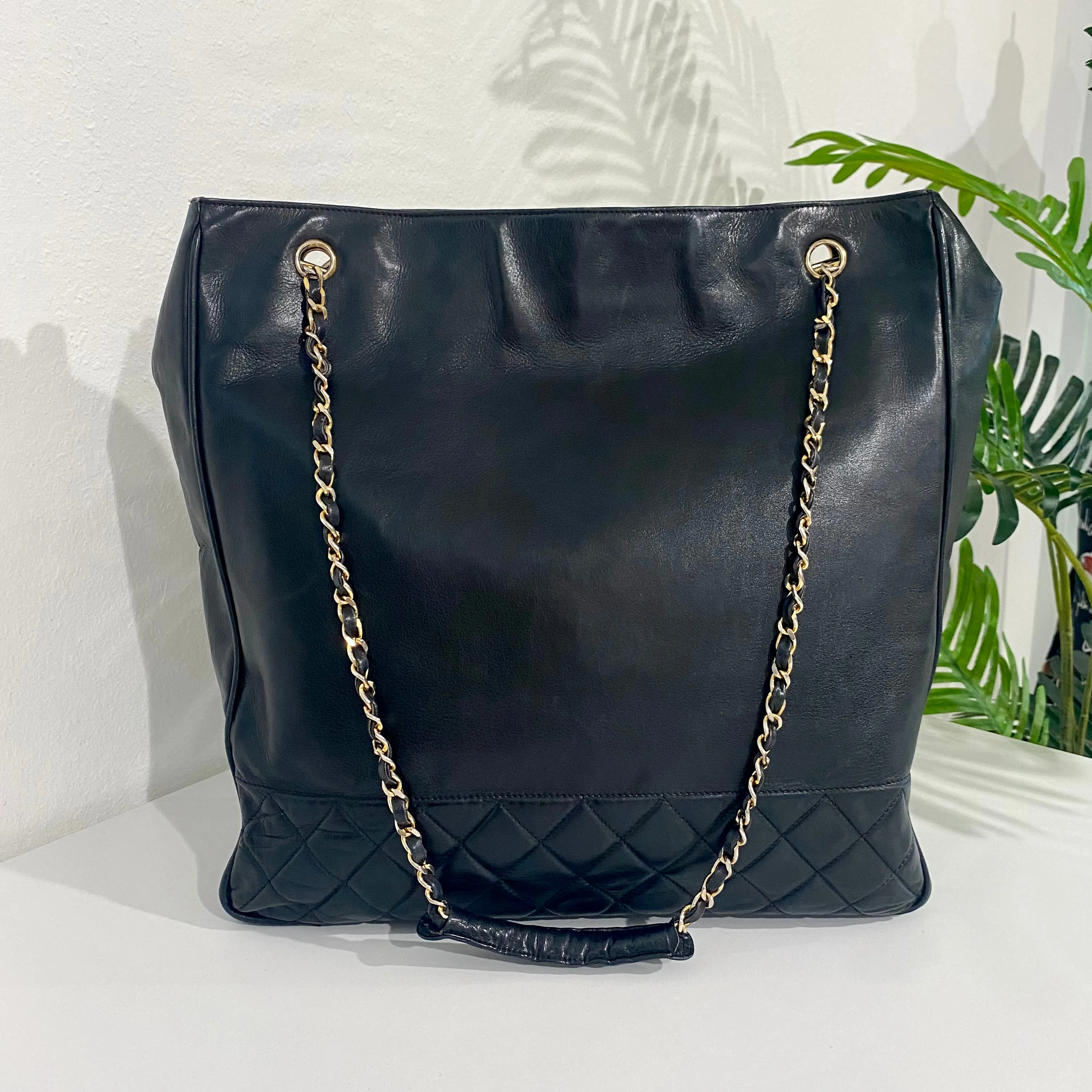 Chanel Vintage Black XL Tote
