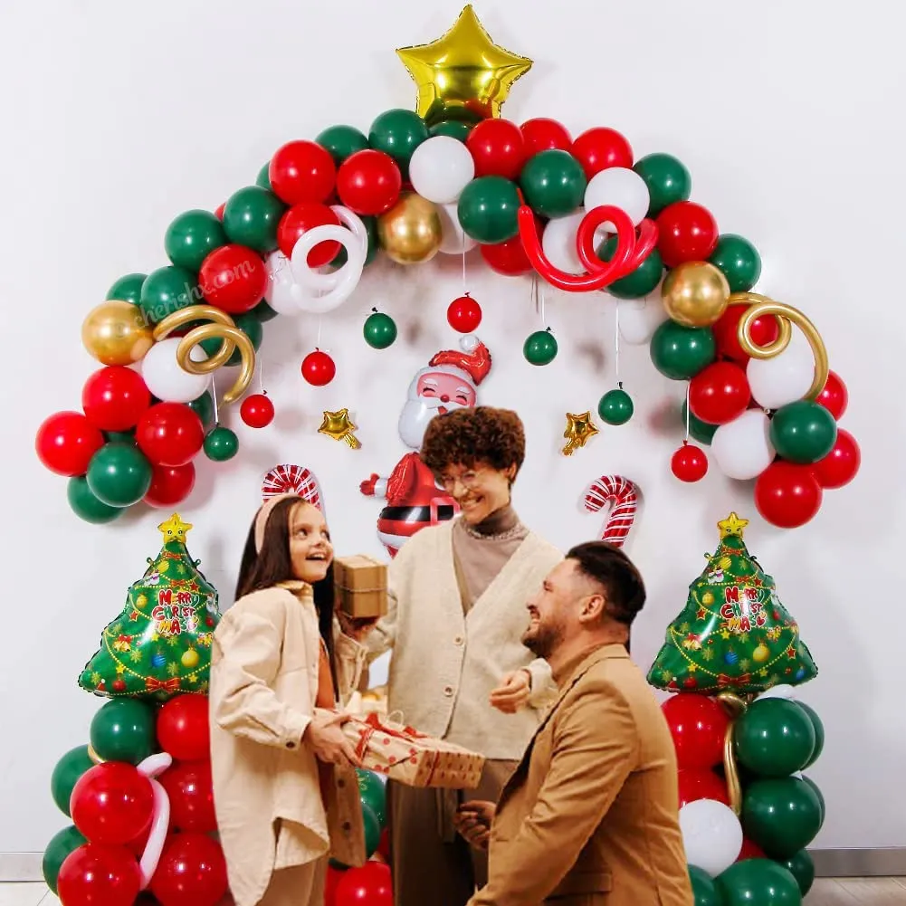 Christmas Room & Wall Decoration Kit- 80 Pcs Combo- Santa, Xmas tree Decoration Items for Home