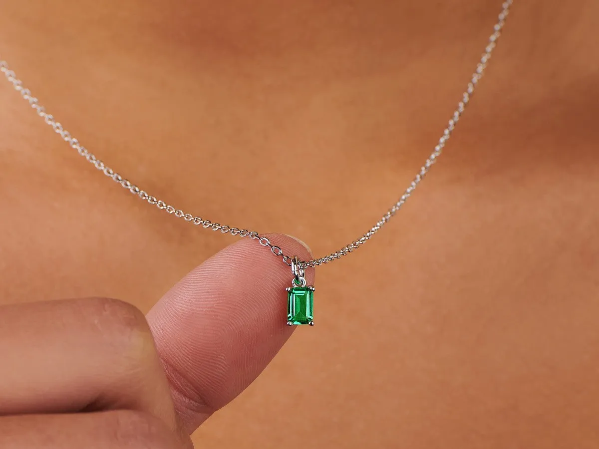 Emerald Silver Charm