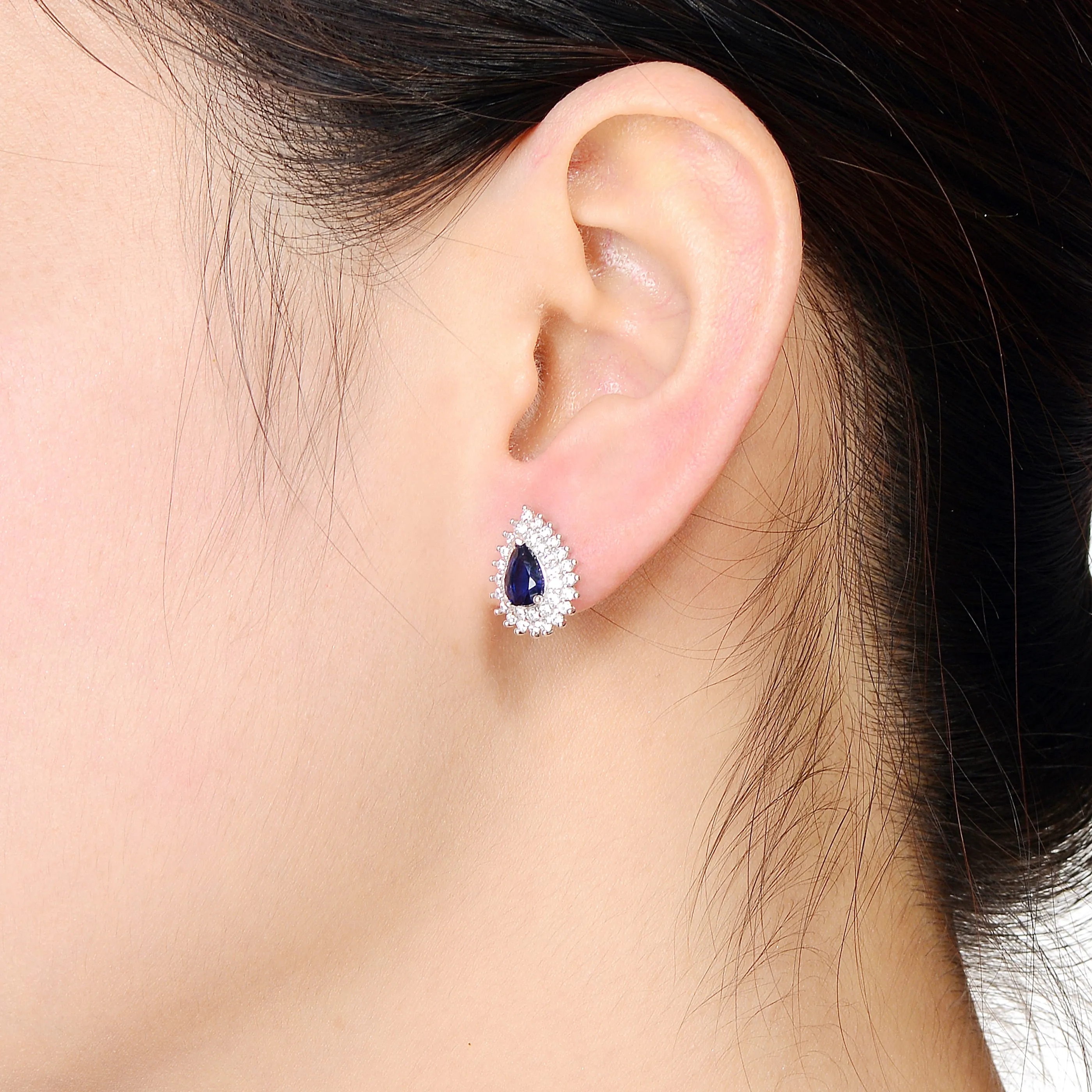Emma Zirconia Web Earrings