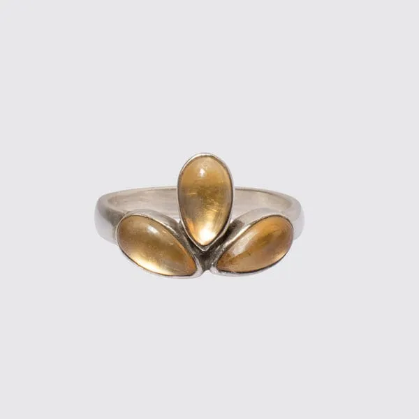 Glowing Lotus Blossom Ring  - Sterling Silver