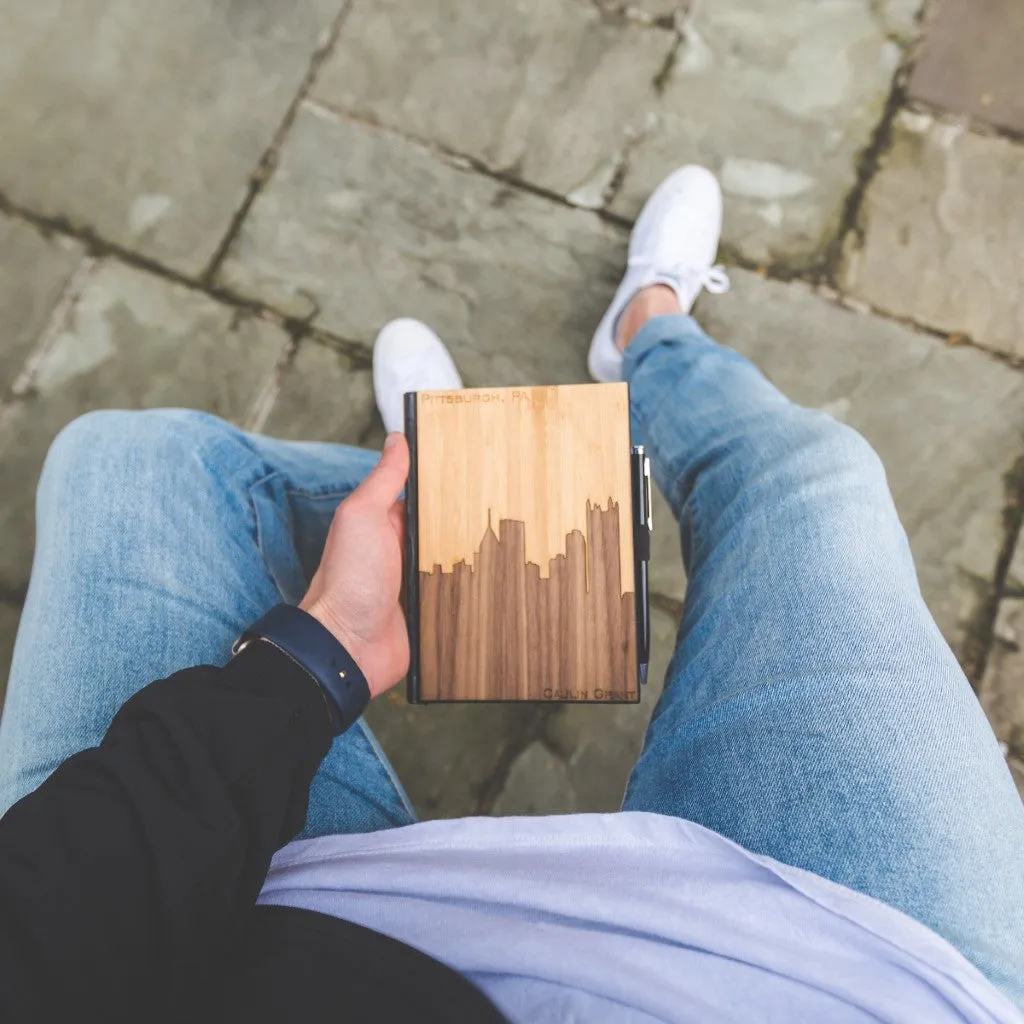 Handcrafted Wooden Journal / Planner (California Republic State Flag)