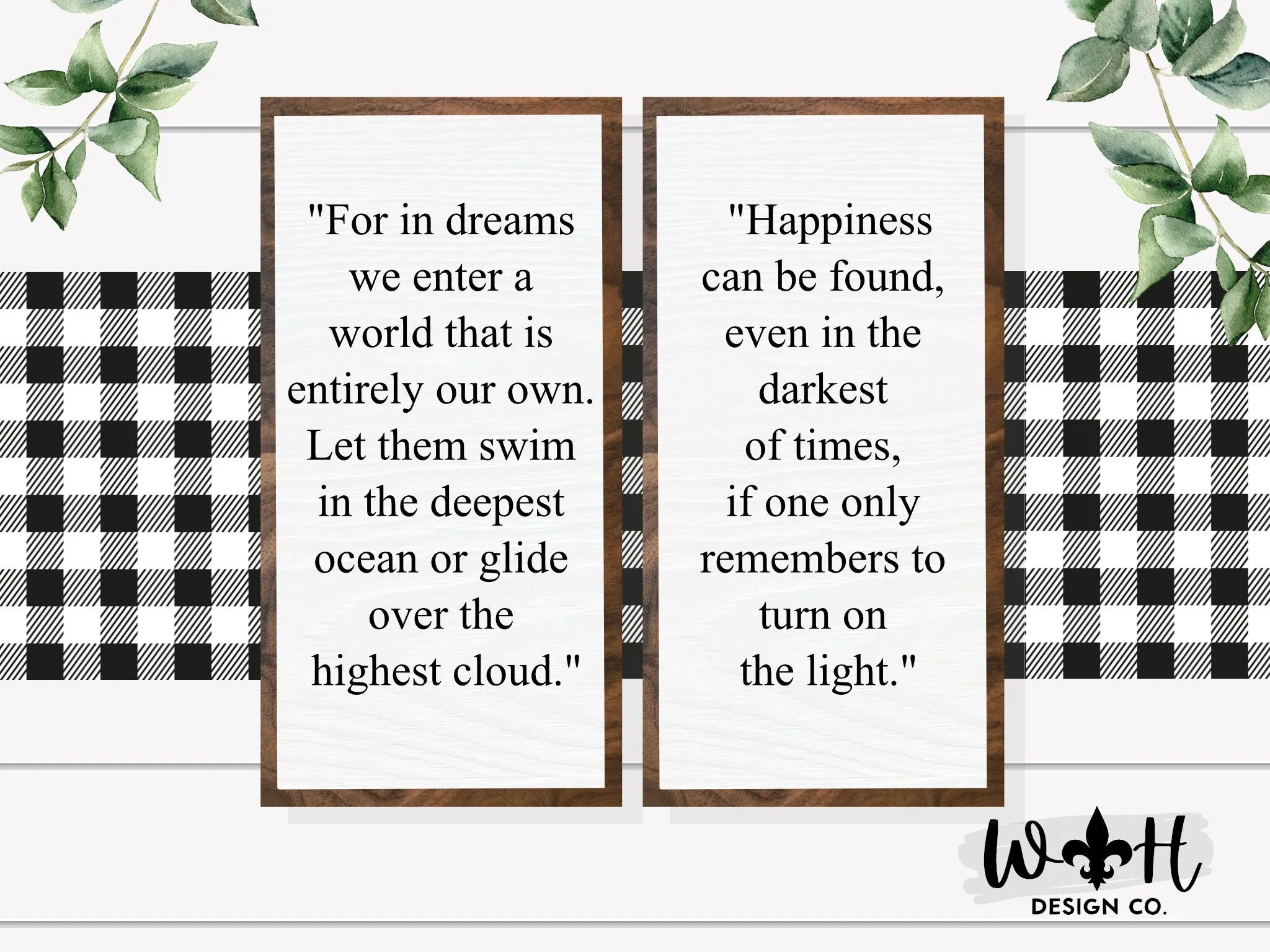Happiness Can Be Found - Popular Movie Quotes - Coffee Bar Sign - She Shed Signs - Nerdy Home Decor - Handcrafted Farmhouse Framed Wall Art
