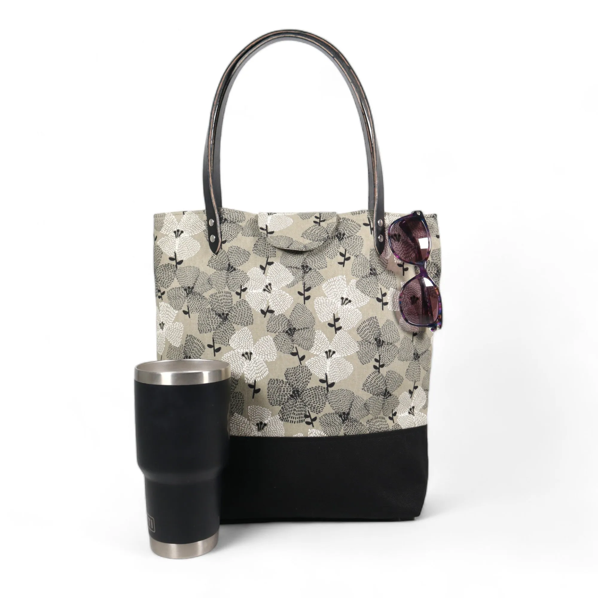 Lincoln Tote Bag Complete Kit - Gray Floral