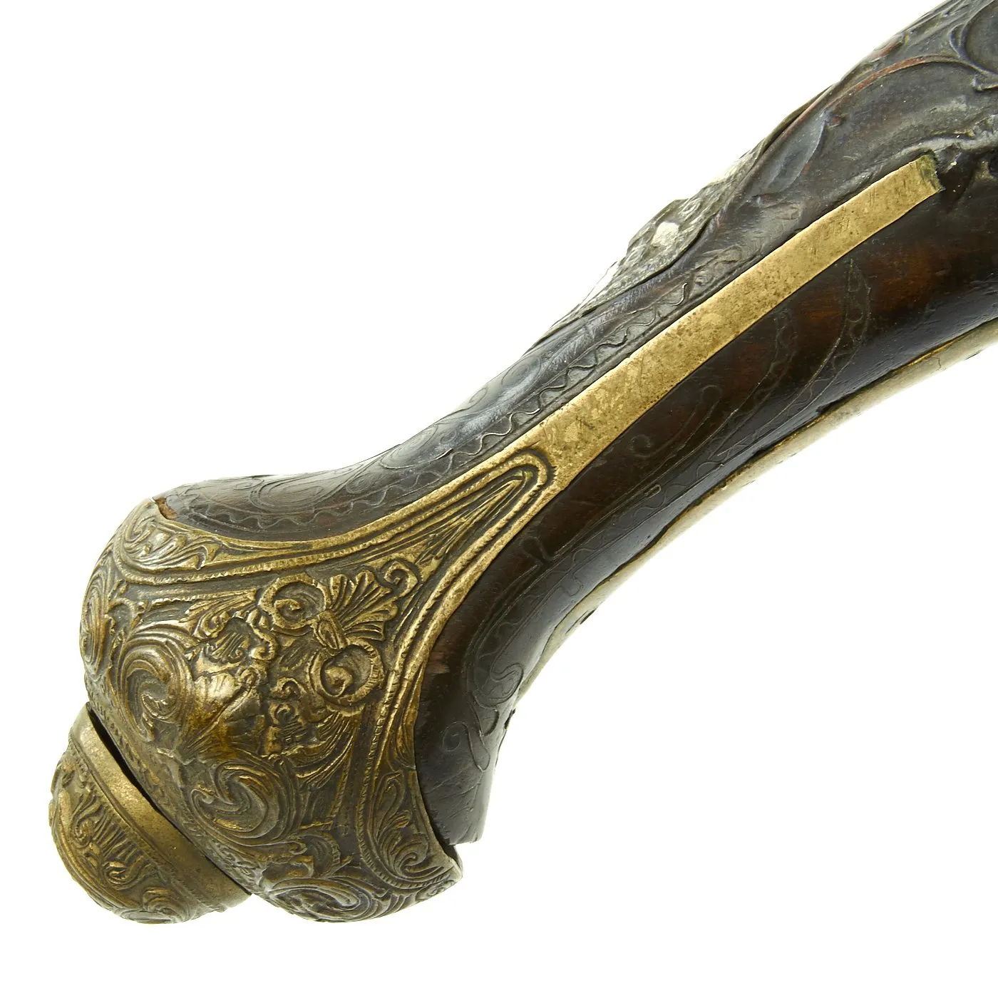 Original 19th Century Ottoman "Barbary Pirate" Decorated Flintlock Pistol - circa 1800