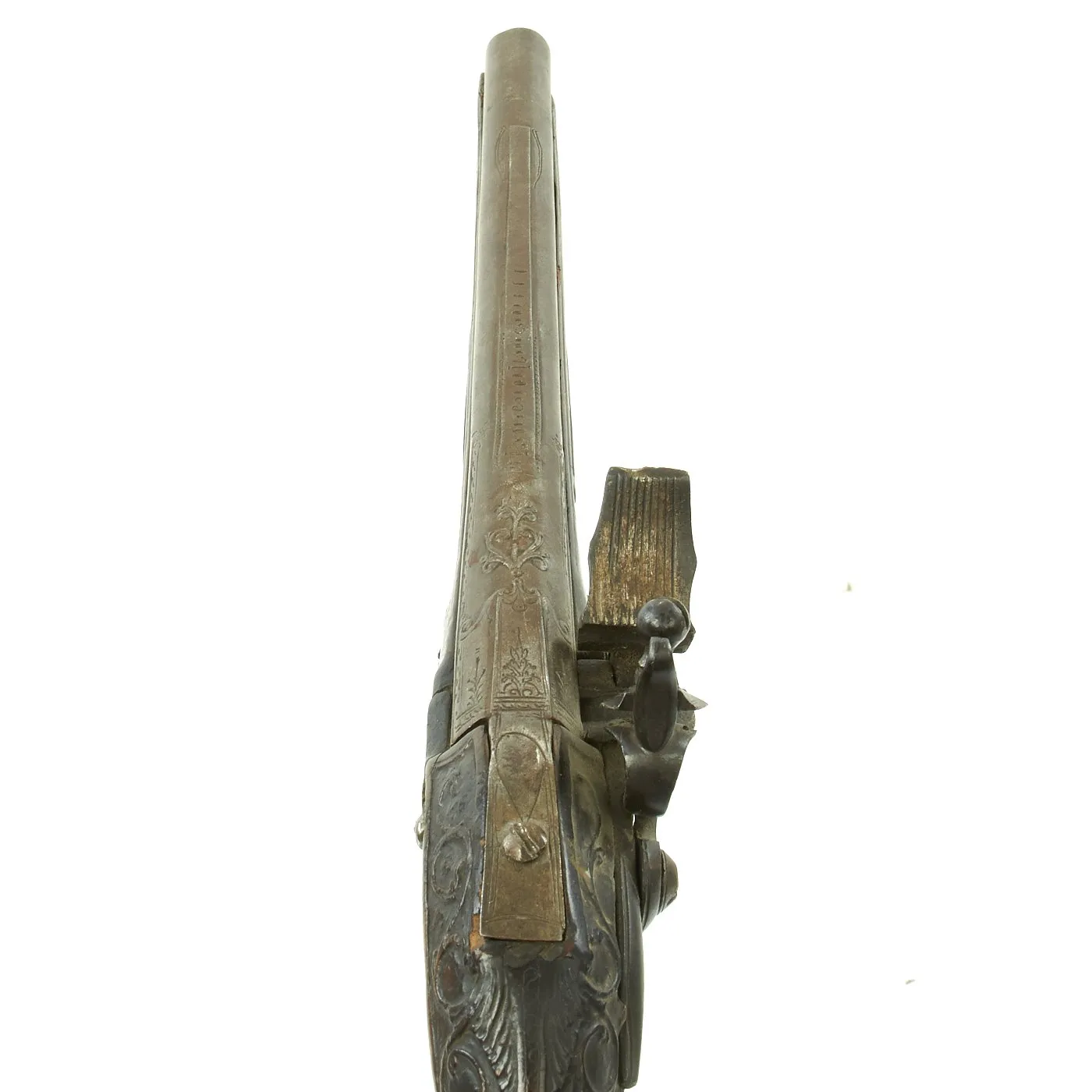 Original 19th Century Ottoman "Barbary Pirate" Decorated Flintlock Pistol - circa 1800