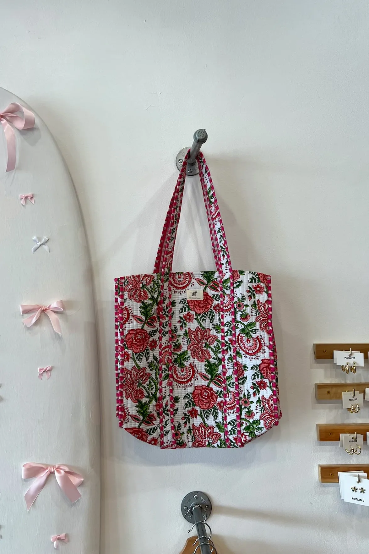 Quilted Reversible Tote Bag