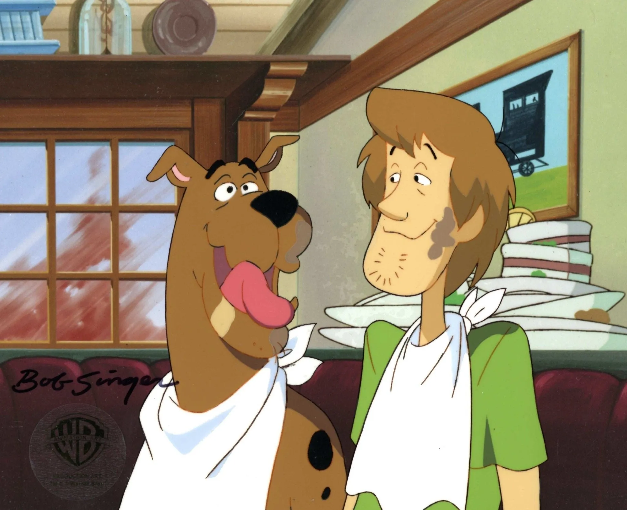 Scooby-Doo and the Witch's Ghost Original Production Cel: Scooby and Shaggy