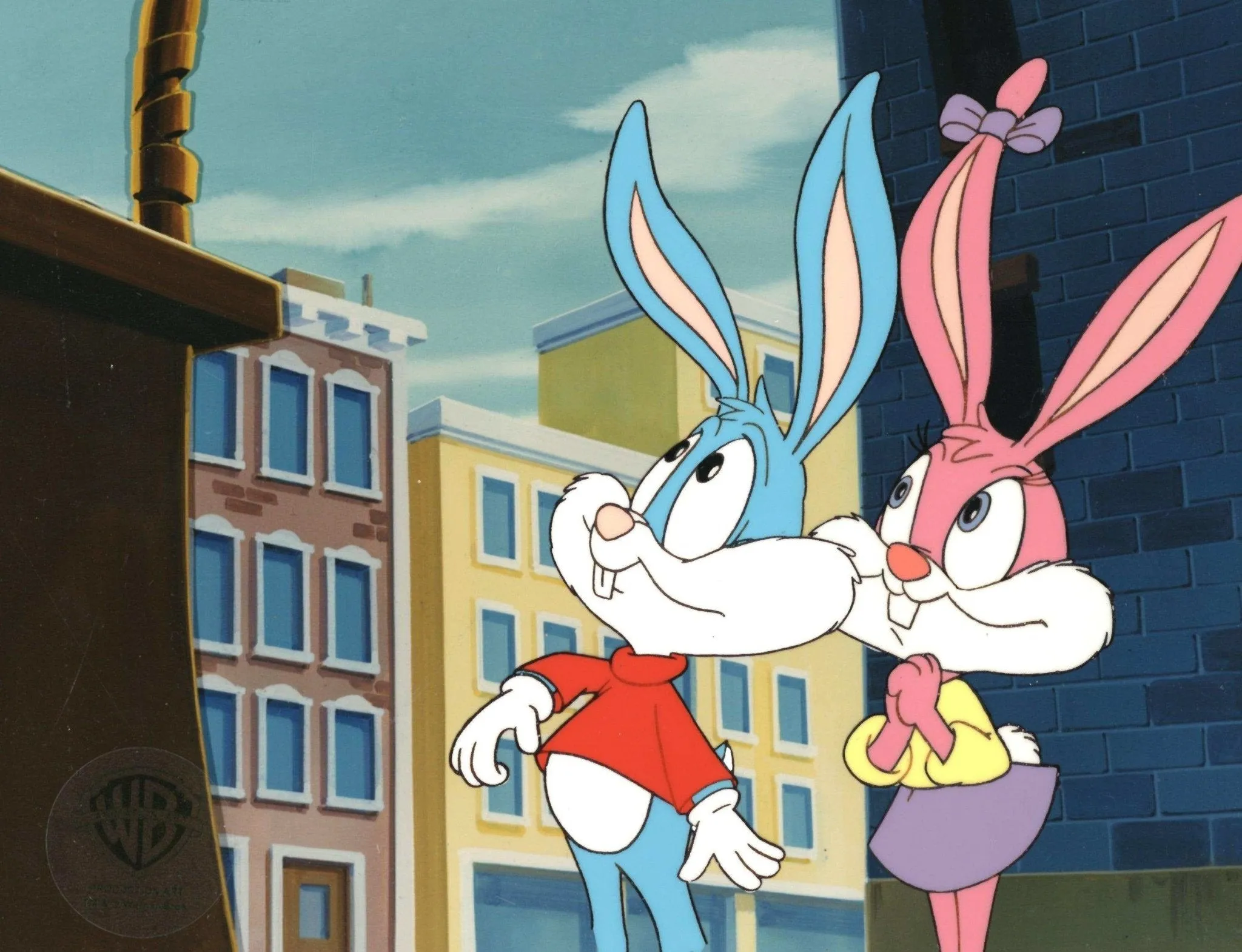 Tiny Toons Original Production Cel: Babs Bunny and Buster Bunny