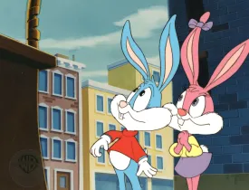 Tiny Toons Original Production Cel: Babs Bunny and Buster Bunny